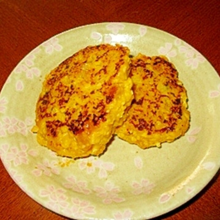 ポリ袋で作るパンプキンハンバーグ